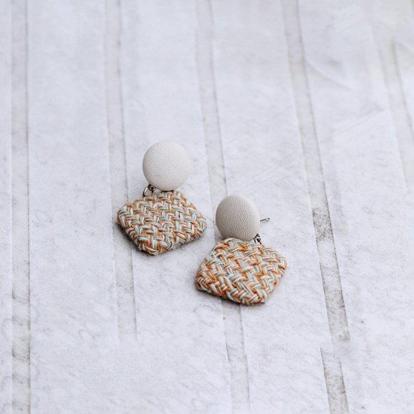 Set of four (4) Handmade Knitted Crochet Earrings Adorable Earrings for her - Picture 5 of 10